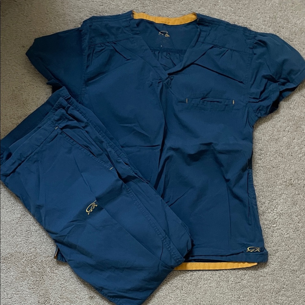 Blue Women's Scrub Set